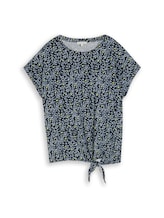 Nicht ausgewählt, T-Shirt mit Knotendetail von Tom Tailor, blau