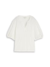 Ausgewählt, Blusenshirt mit Spitzendetails von Tom Tailor, weiß
