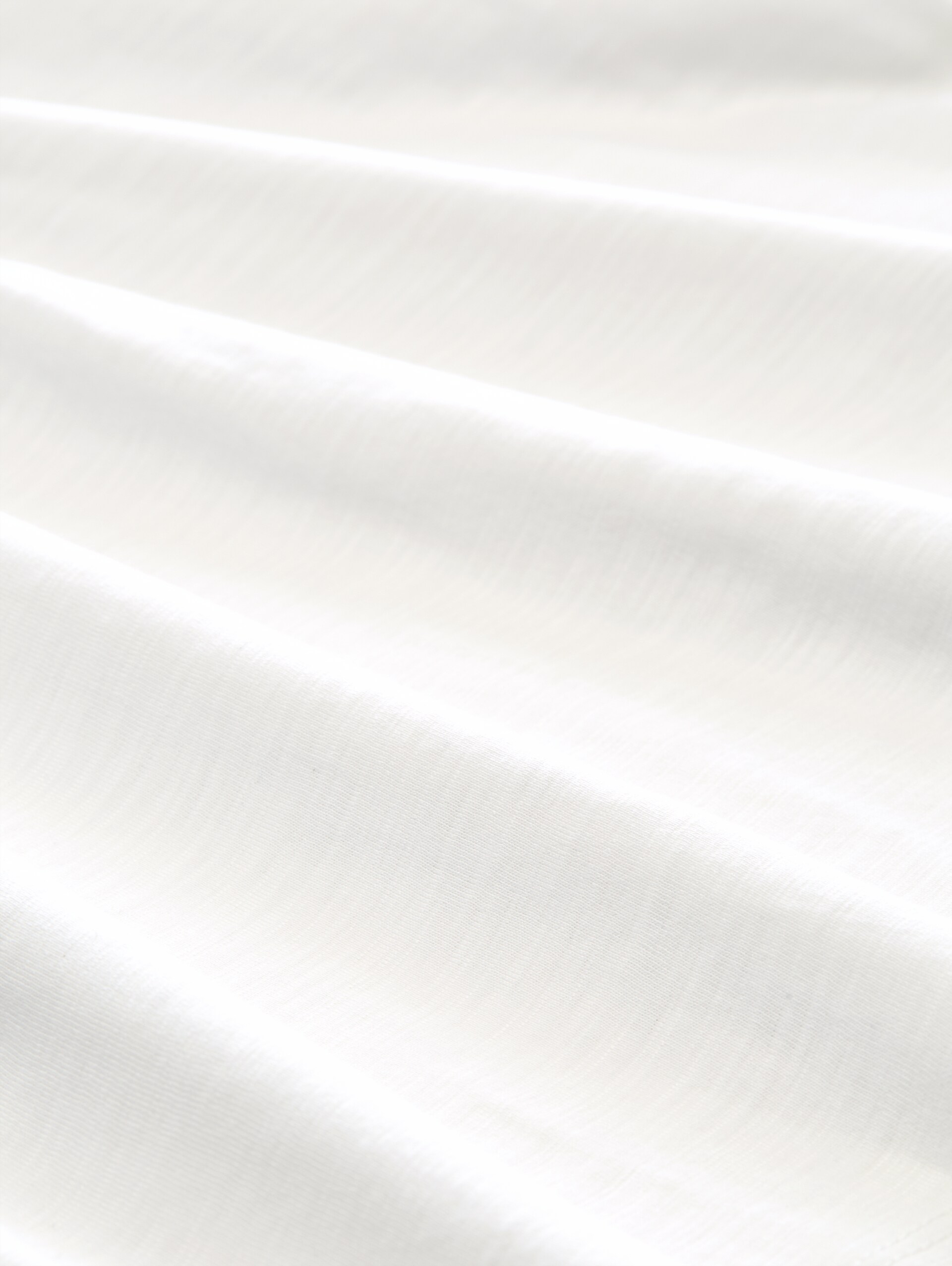 Blouse-style T-shirt with lace details - Whisper White - Material view