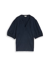 Nicht ausgewählt, Blusenshirt mit Spitzendetails von Tom Tailor, blau