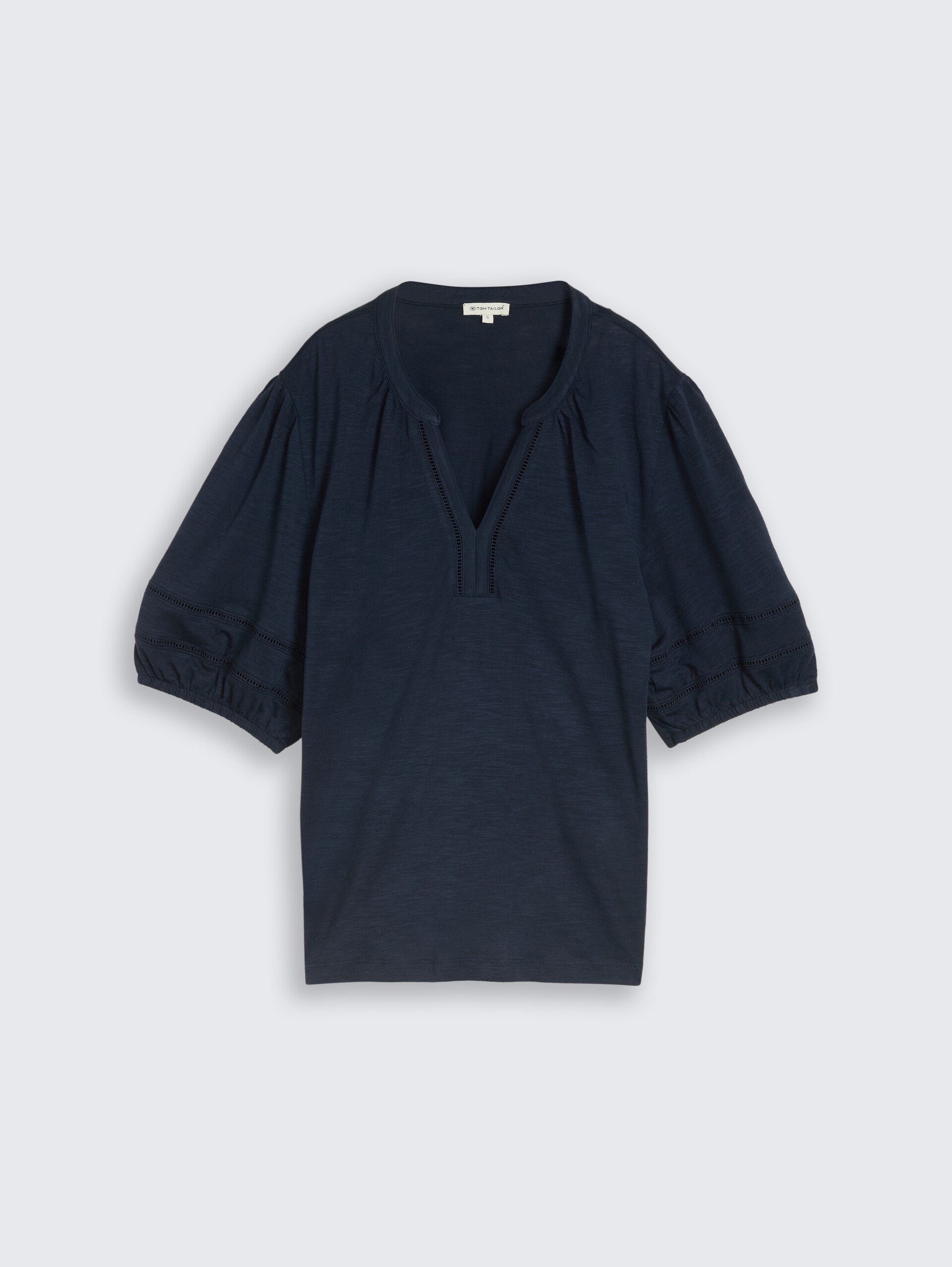 Blouse-shirt met kanten details - sky captain blue - Product vooraanzicht