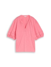 Nicht ausgewählt, Blusenshirt mit Spitzendetails von Tom Tailor, rosa
