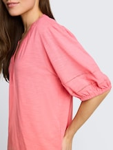 Blusenshirt mit Spitzendetails - soft fuchsia pink - Detail-Model-Ansicht