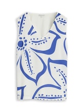 Geselecteerd, Top met bloemenpatroon door Tom Tailor, wit