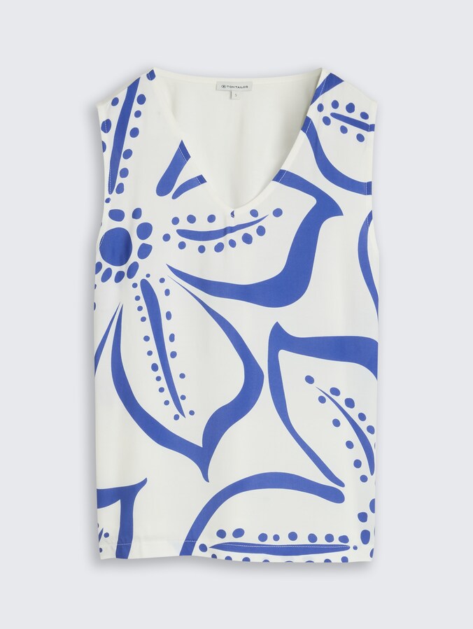 Top mit Blumenmuster von Women, Whisper White