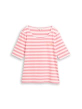 Geselecteerd, T-shirt met borduursel door Tom Tailor, rosa