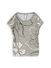 Ausgewählt, T-Shirt mit Blumenmuster von Tom Tailor, grün