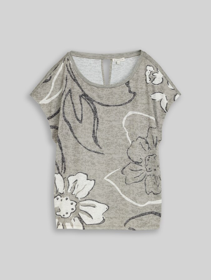 T-Shirt mit Blumenmuster von Women, Silver Olive