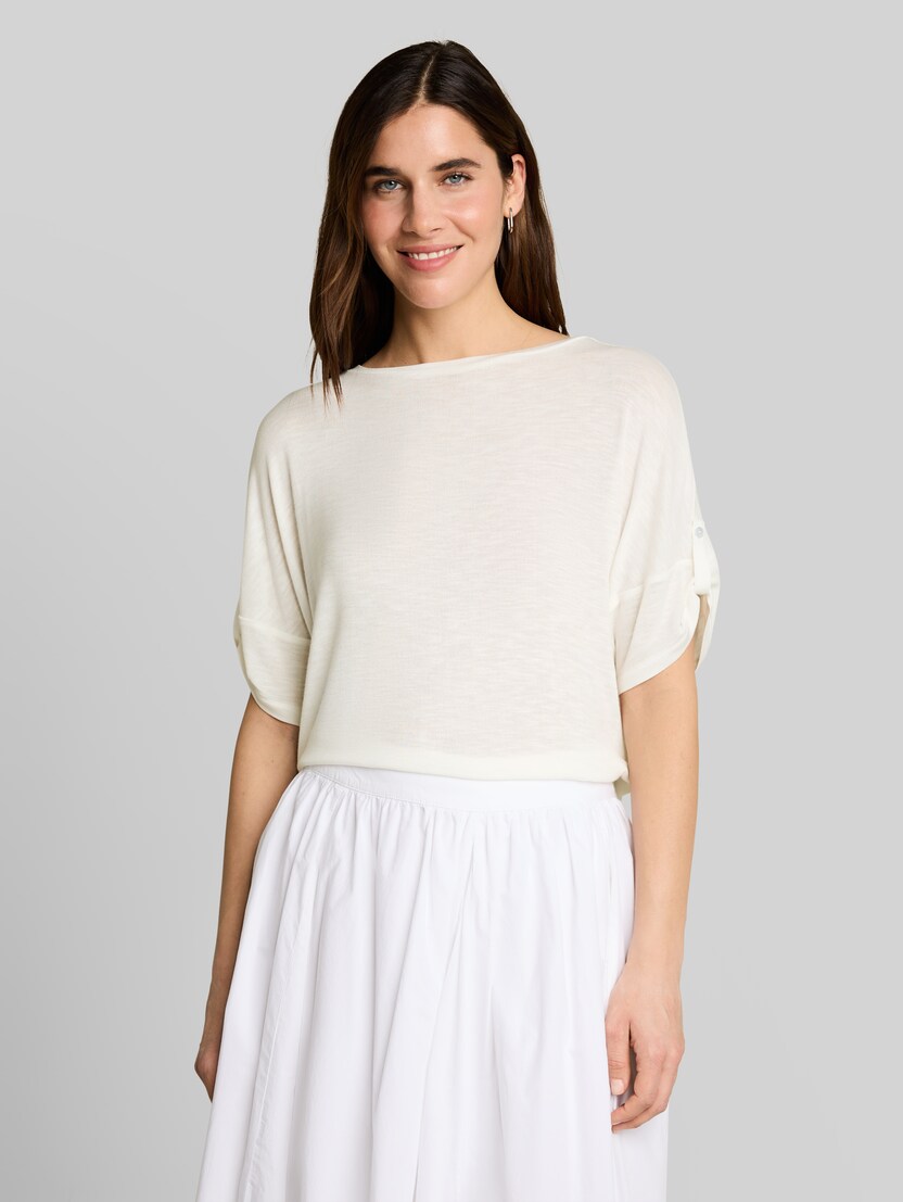 T-Shirt mit Turn-Up-Funktion von Women, Whisper White