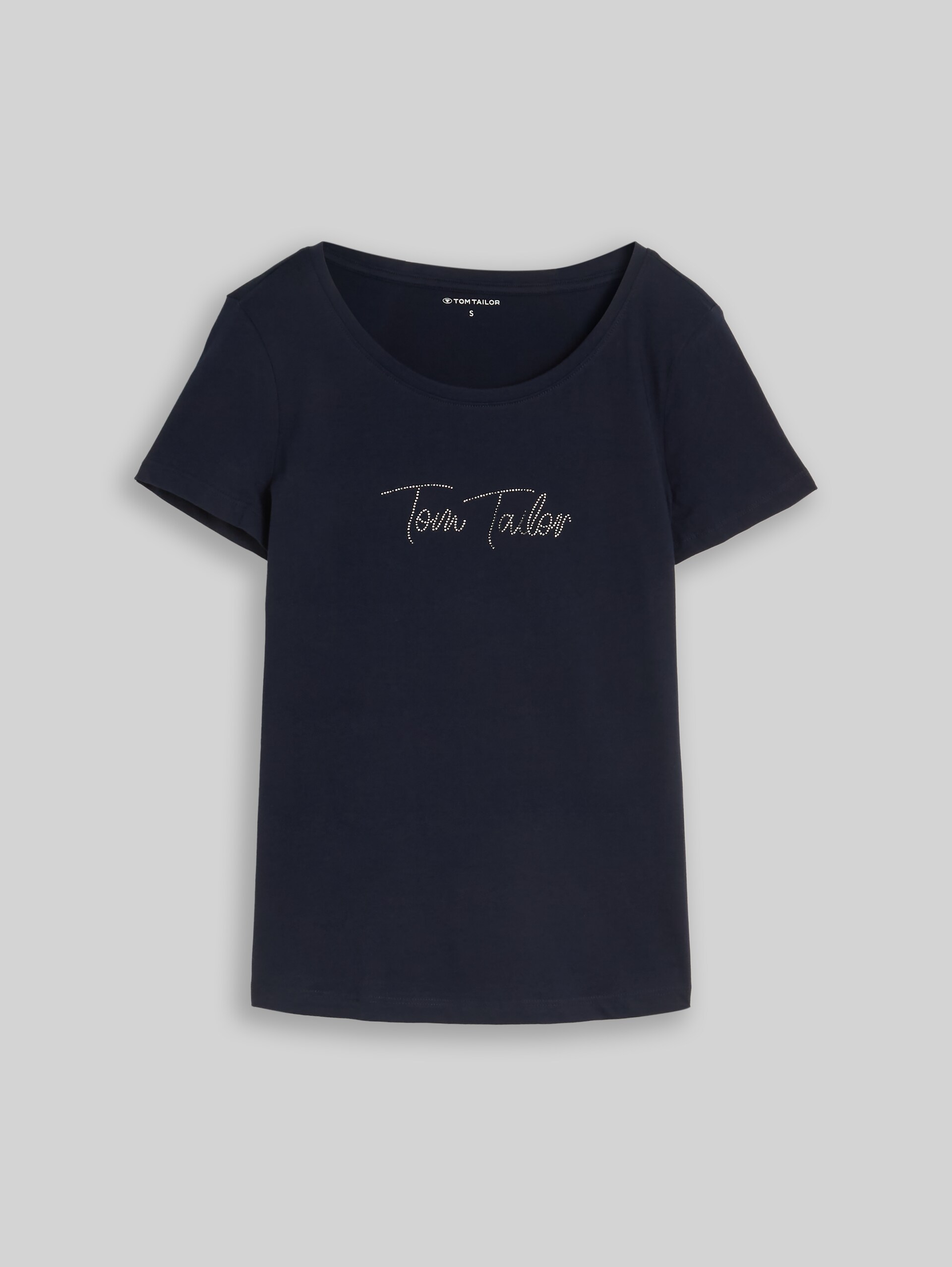 T-Shirt mit Glitzer-Logo - sky captain blue - Vorder-Produkt-Ansicht