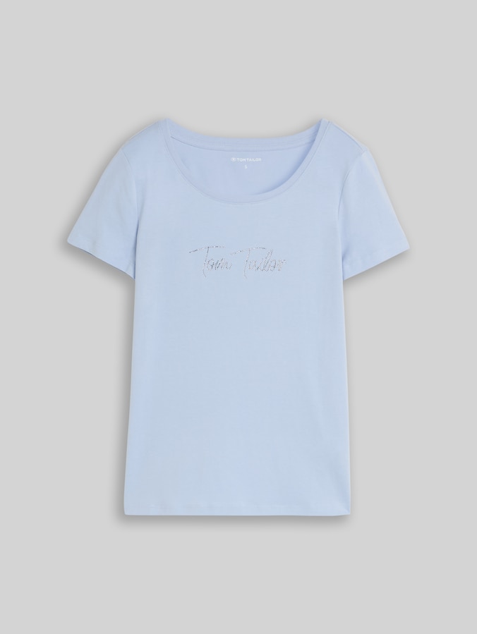 T-Shirt mit Glitzer-Logo von Women, Kentucky Blue