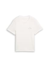 Ausgewählt, T-Shirt mit Print von Tom Tailor, weiß