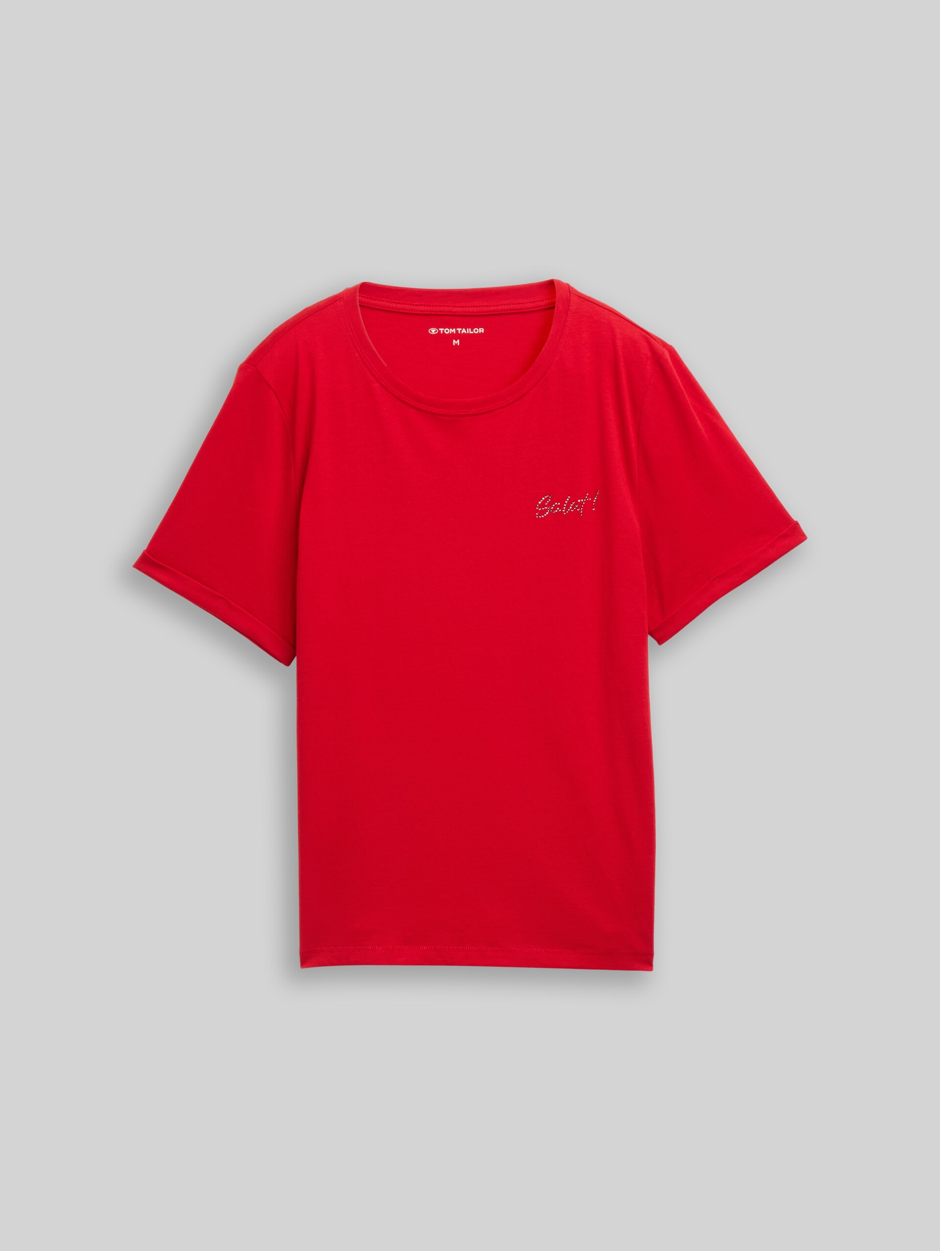 T-Shirt mit Print - soft scarlet red - Vorder-Produkt-Ansicht