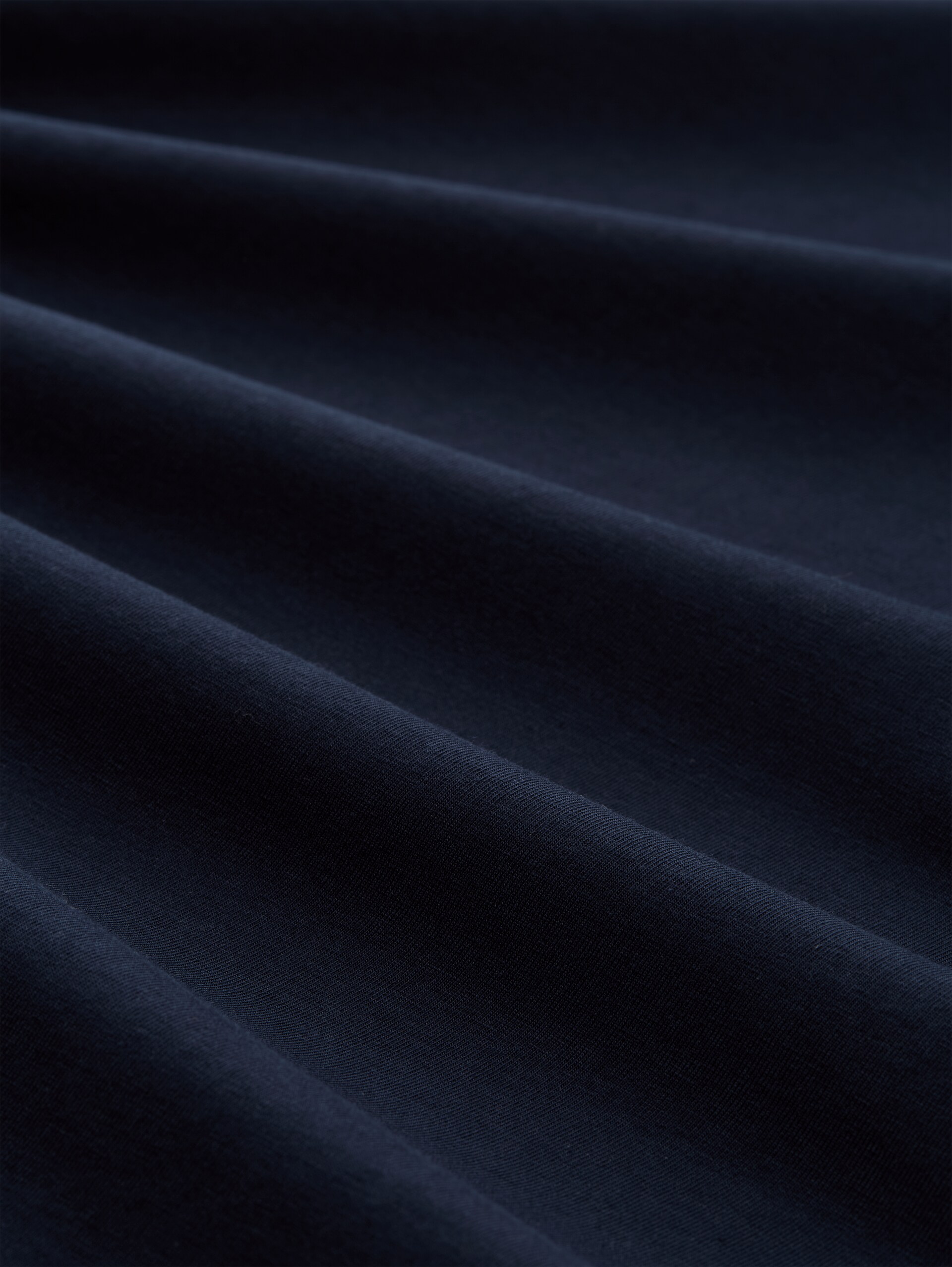 Basic T-Shirt mit Rundhalsausschnitt - sky captain blue - Material-Ansicht