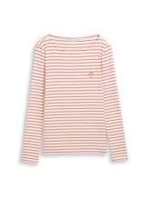 Selected, Long-sleeved T-shirt with striped pattern by Tom Tailor, red