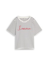 Ausgewählt, T-Shirt mit Schriftzug von Tom Tailor, weiß
