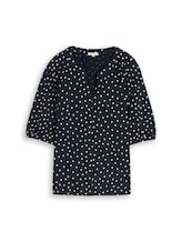 Nicht ausgewählt, T-Shirt mit Punktemuster von Tom Tailor, blau