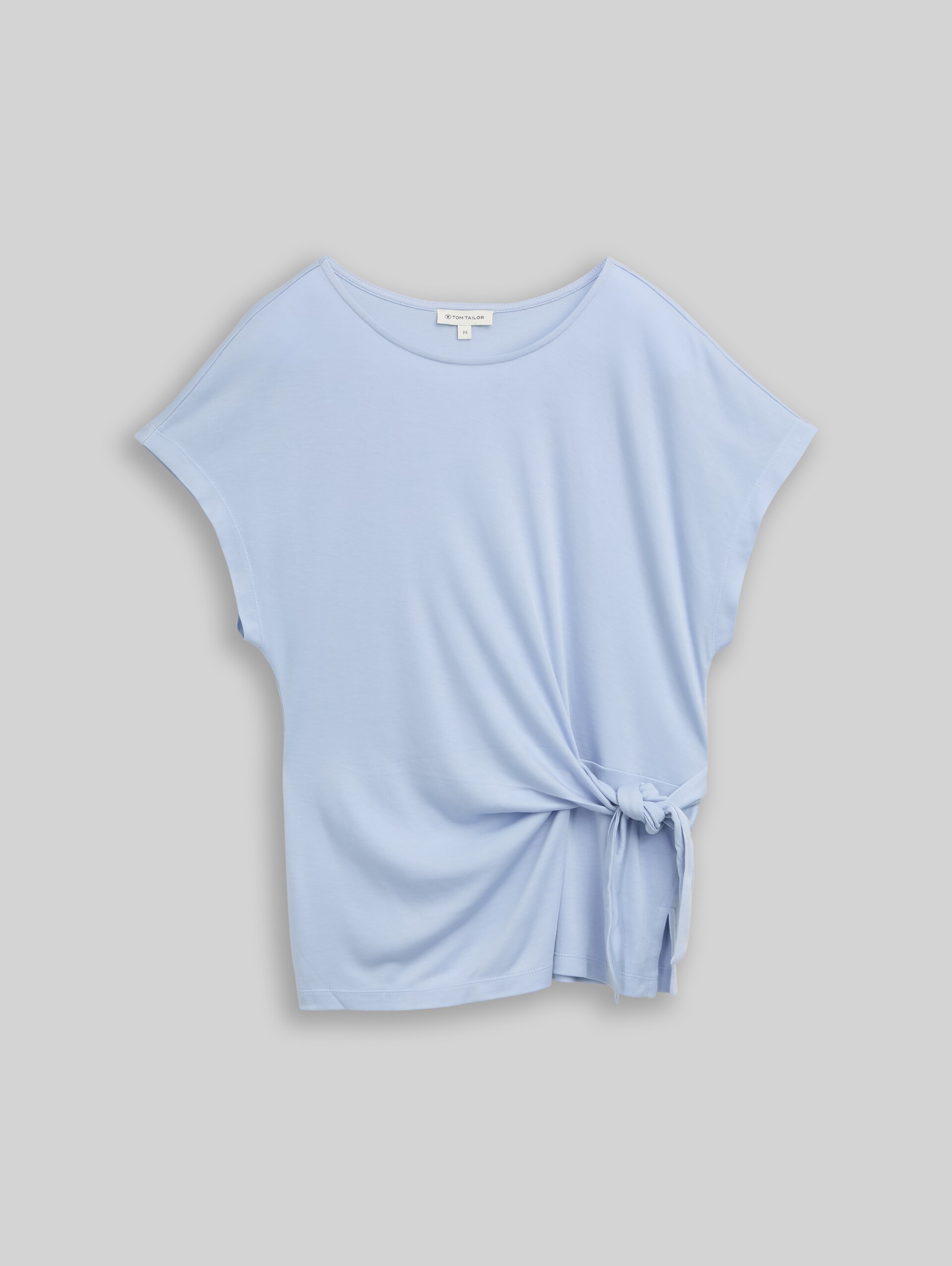 T-shirt with knot detail - Kentucky Blue - Front product view