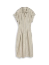 Ausgewählt, Midi-Kleid mit Streifenmuster von Tom Tailor, grün