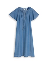 Ausgewählt, Loose Fit Kleid mit Quasten von Tom Tailor, blau