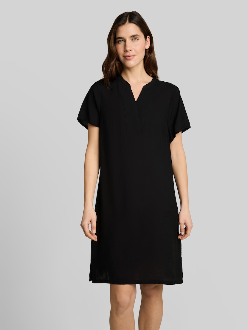 V-neck dress by Women, deep black