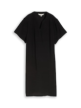Ausgewählt, Kleid mit V-Ausschnitt von Tom Tailor, schwarz
