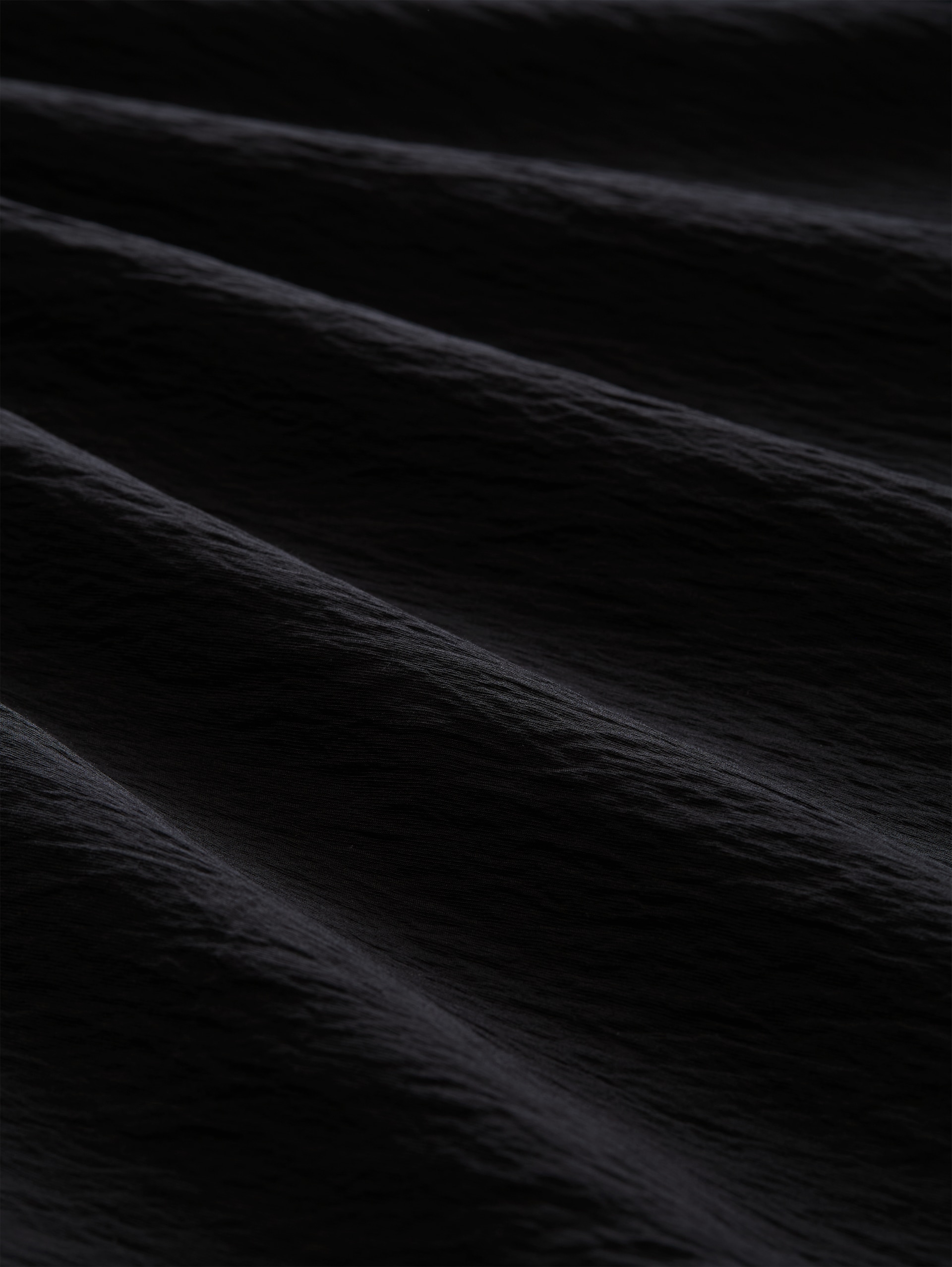Kleid mit V-Ausschnitt - deep black - Material-Ansicht