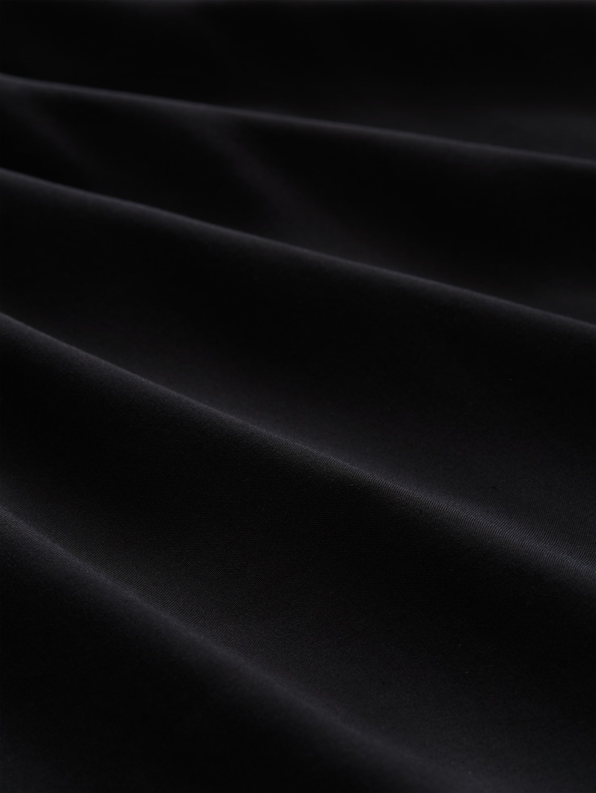 Maxijurk van viscose - deep black - Materiaalweergave