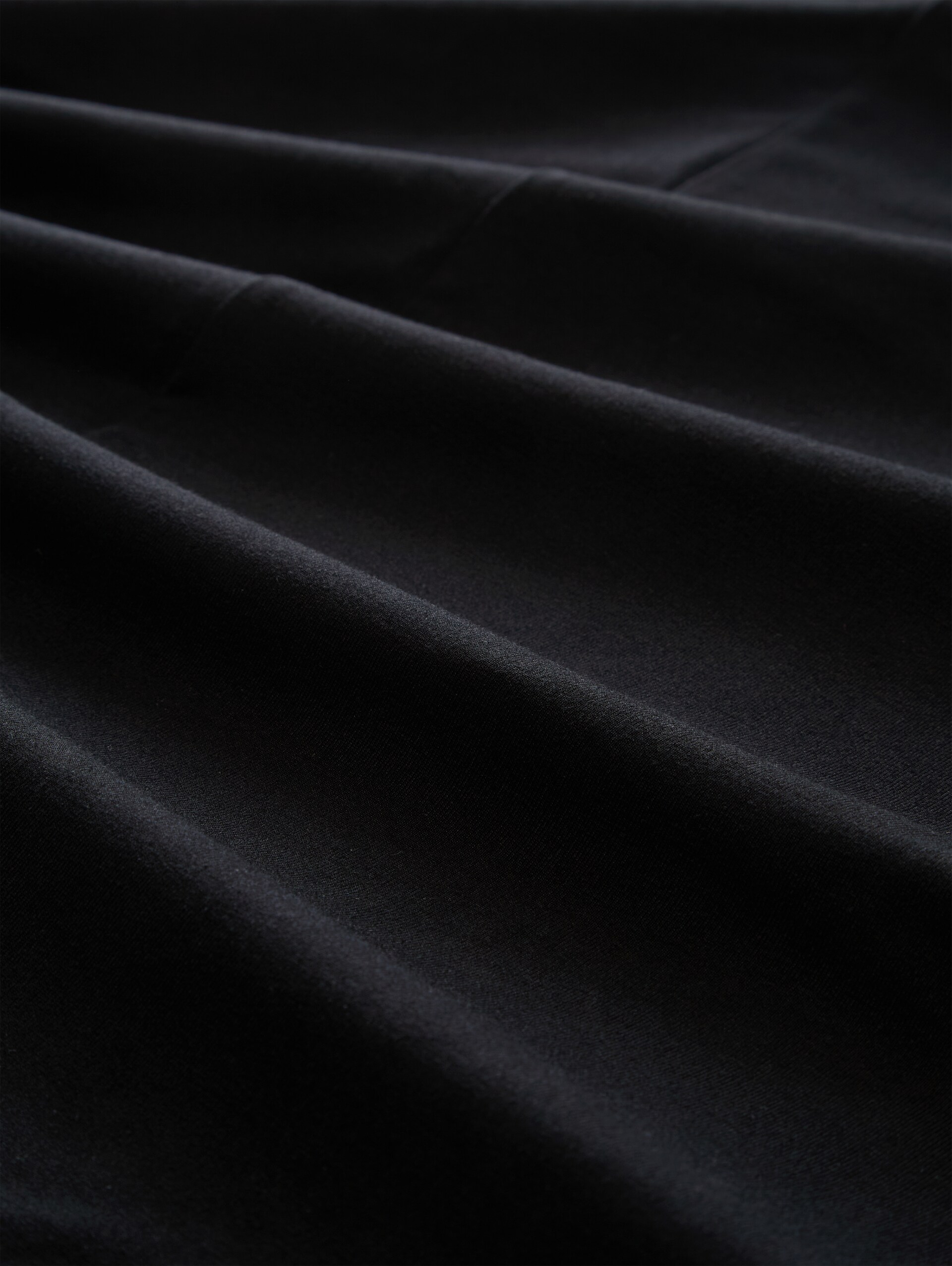 Jersey Midi-Rock - deep black - Material-Ansicht