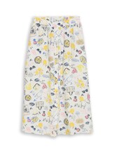 Ausgewählt, High Waist Midi-Rock mit Knopfleiste von Tom Tailor, weiß
