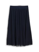 Ausgewählt, High Waist Plissee Midi-Rock von Tom Tailor, blau