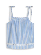 Sélectionné, Blouse à rayures par Tom Tailor, bleu