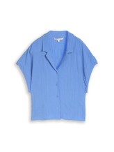 Ausgewählt, Seersucker Resort Hemdbluse von Tom Tailor, blau
