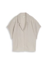Ausgewählt, Seersucker Resort Hemdbluse von Tom Tailor, grau