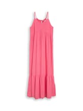 Niet geselecteerd, Maxijurk met volants door Tom Tailor, rosa