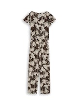 Nicht ausgewählt, Crinkle Jumpsuit mit Rüschenärmeln von Tom Tailor, braun
