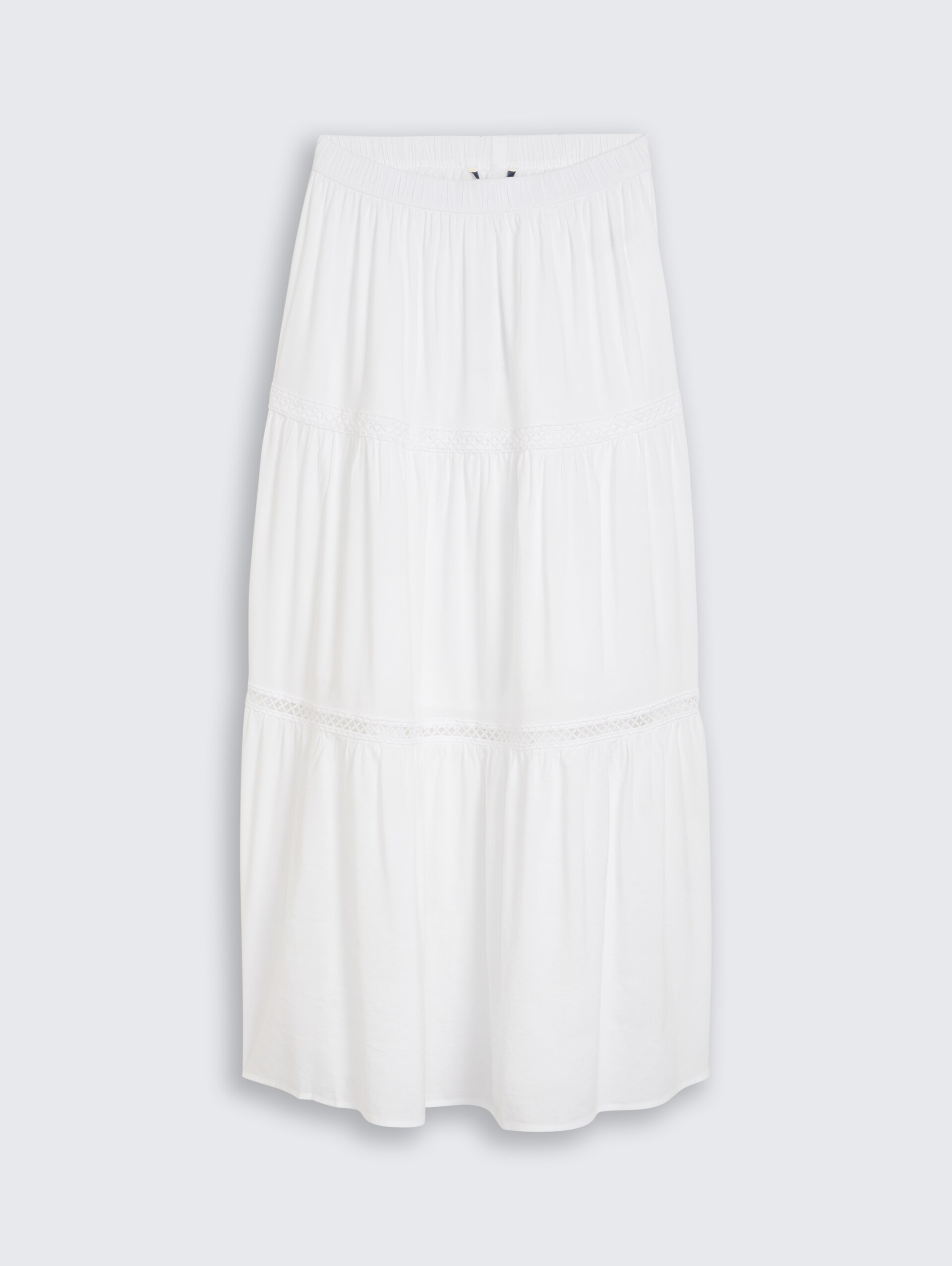 Maxirok met volants - White - Product vooraanzicht