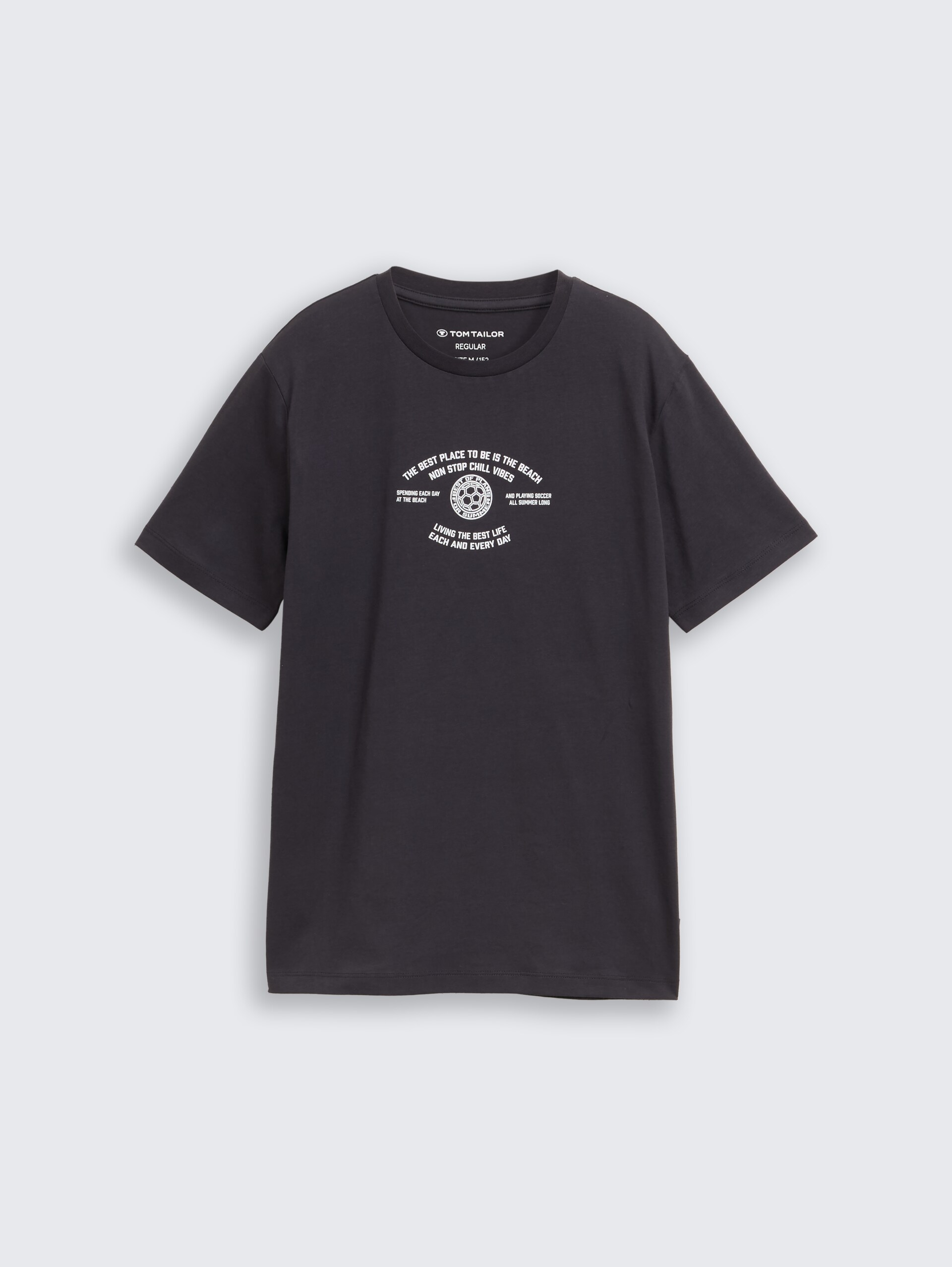 T-shirt met print - coal grey - Product vooraanzicht