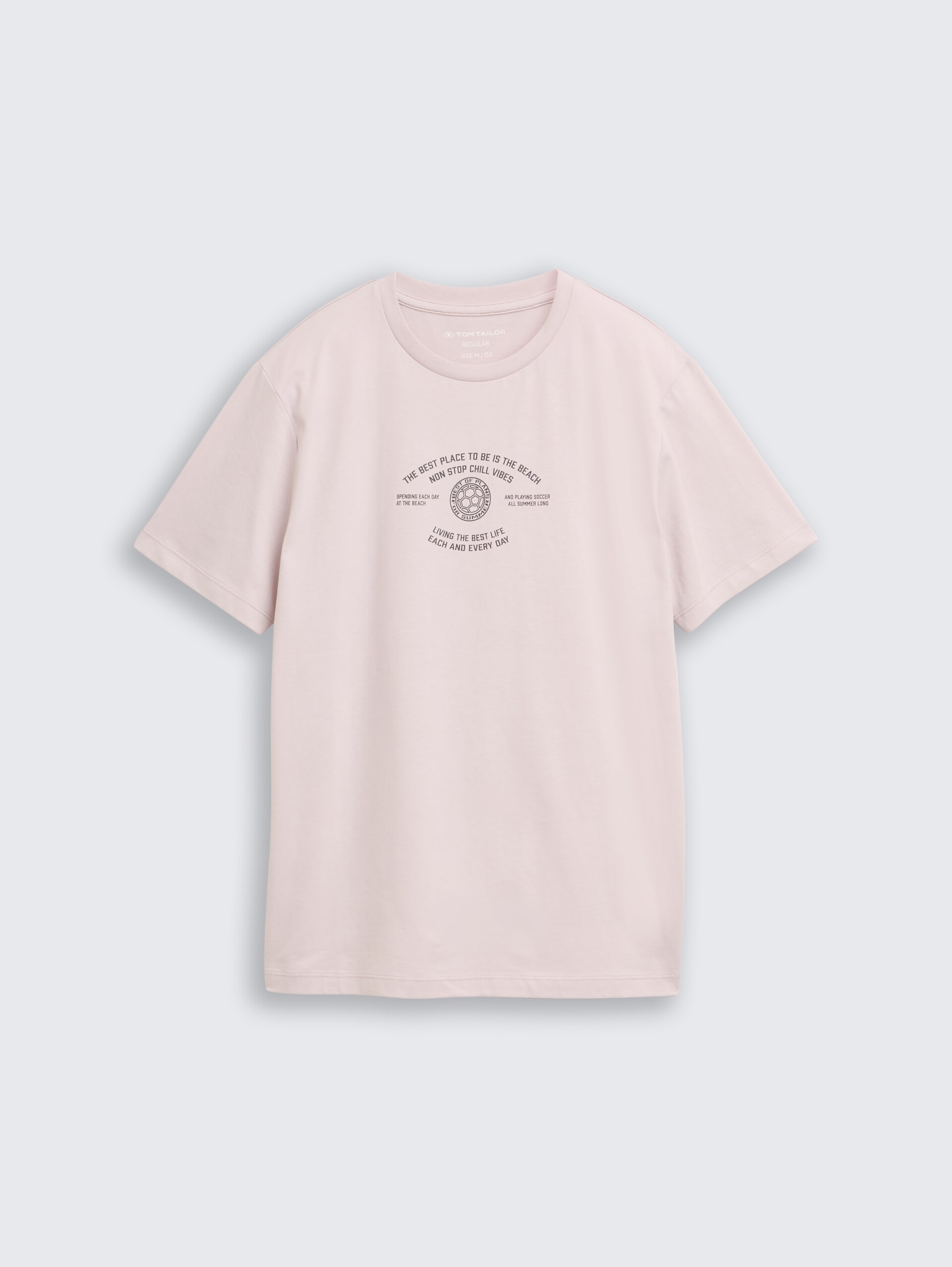 T-shirt met print - dusty greyish lilac - Product vooraanzicht