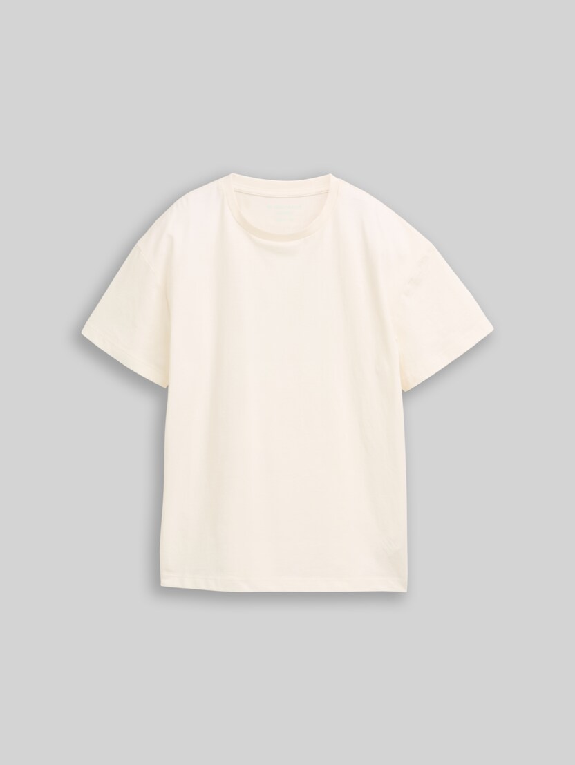 T-Shirt mit Foto-Print von Teen Boys, Wool White