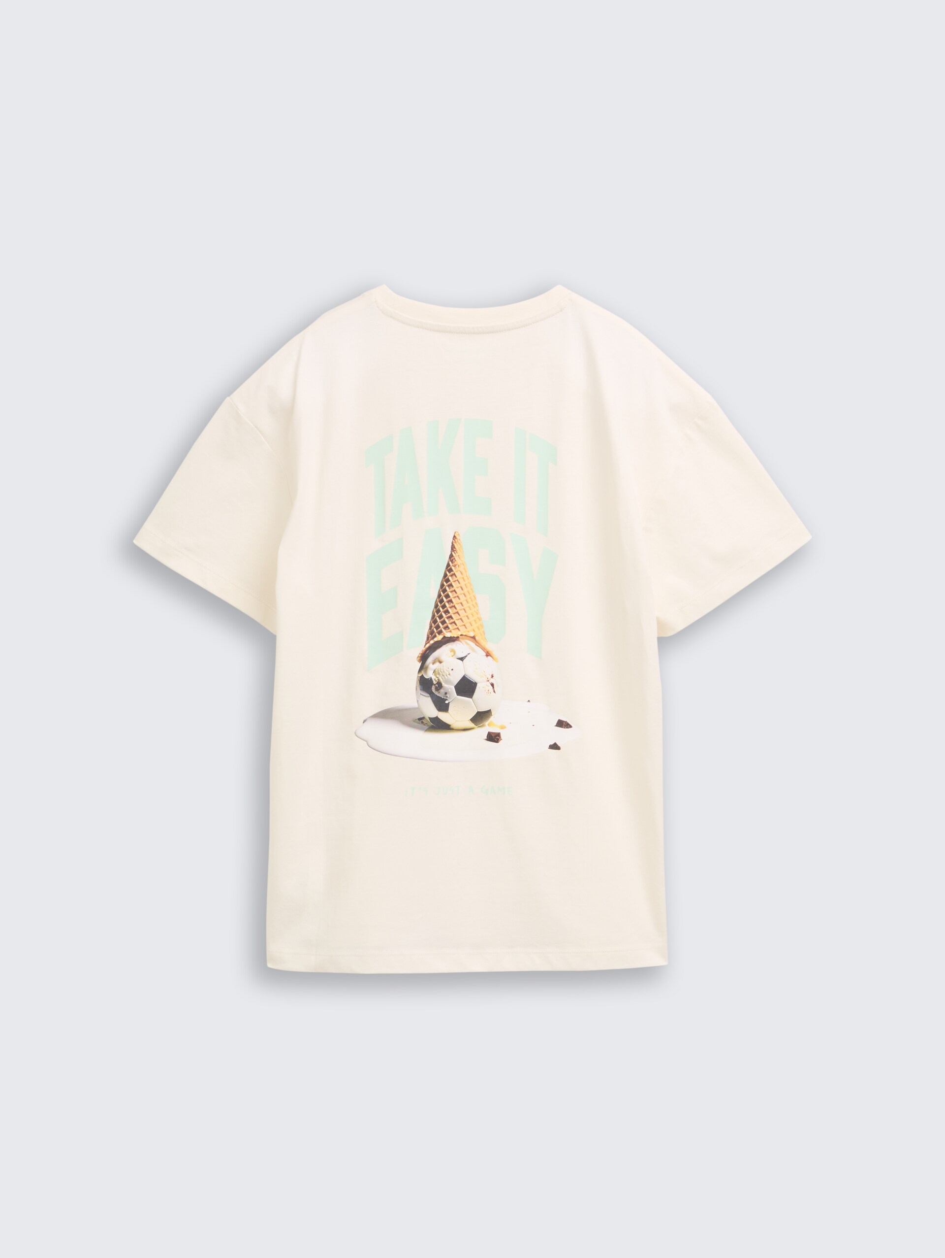 T-shirt met fotoprint - Wool White