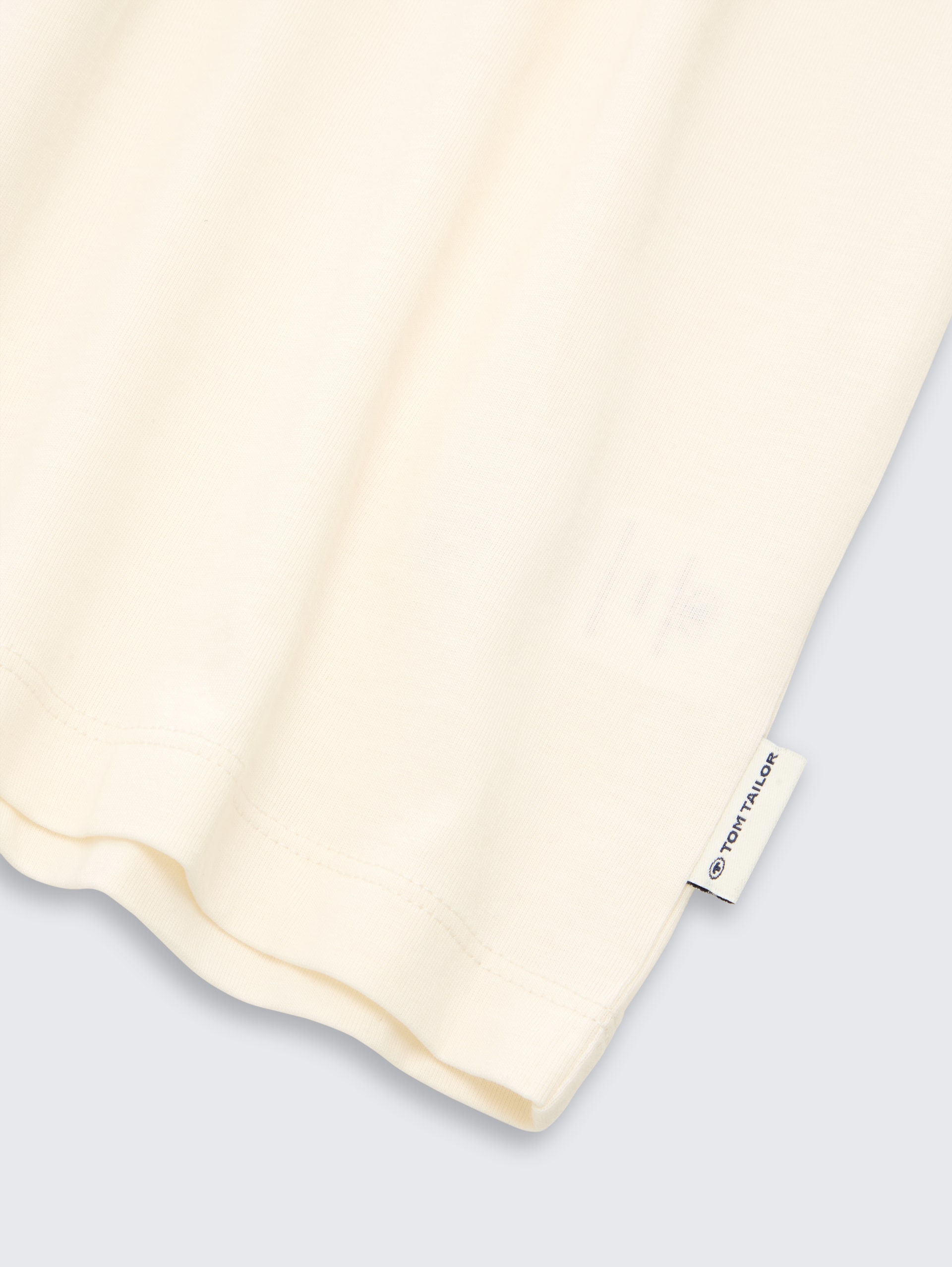 T-shirt met fotoprint - Wool White - Detailaanzicht model
