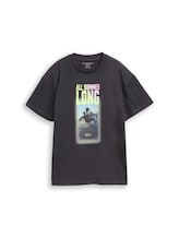 Geselecteerd, T-shirt met fotoprint door Tom Tailor, grauw