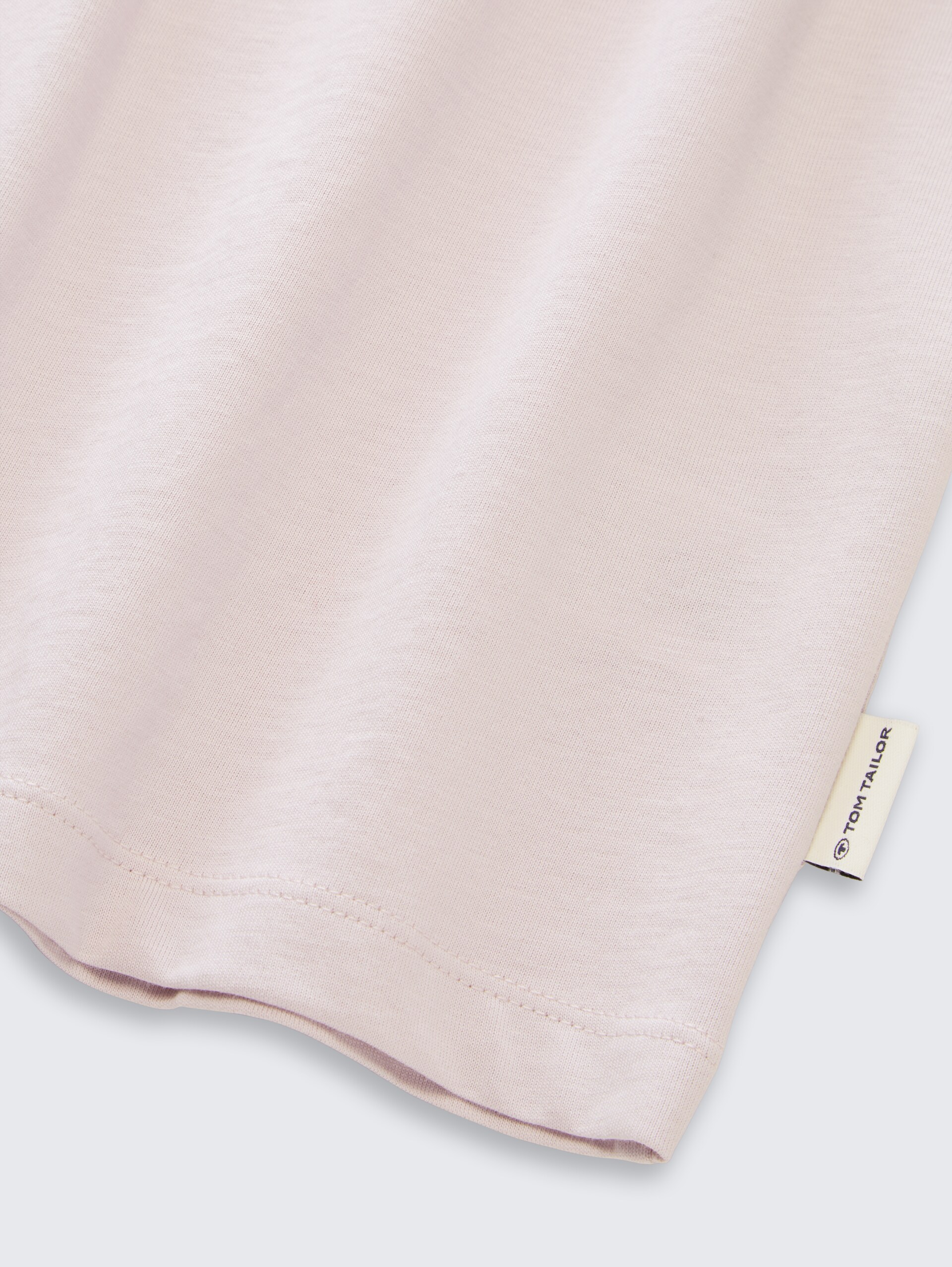 Oversized T-shirt met print - dusty greyish lilac - Detailaanzicht model