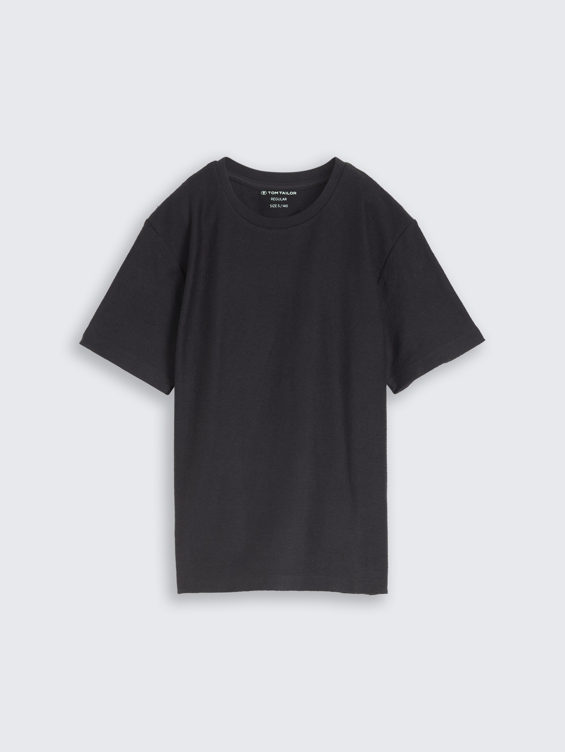 T-Shirt mit Struktur - coal grey - Vorder-Produkt-Ansicht