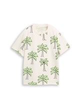 Ausgewählt, Oversize T-Shirt mit Muster von Tom Tailor, weiß