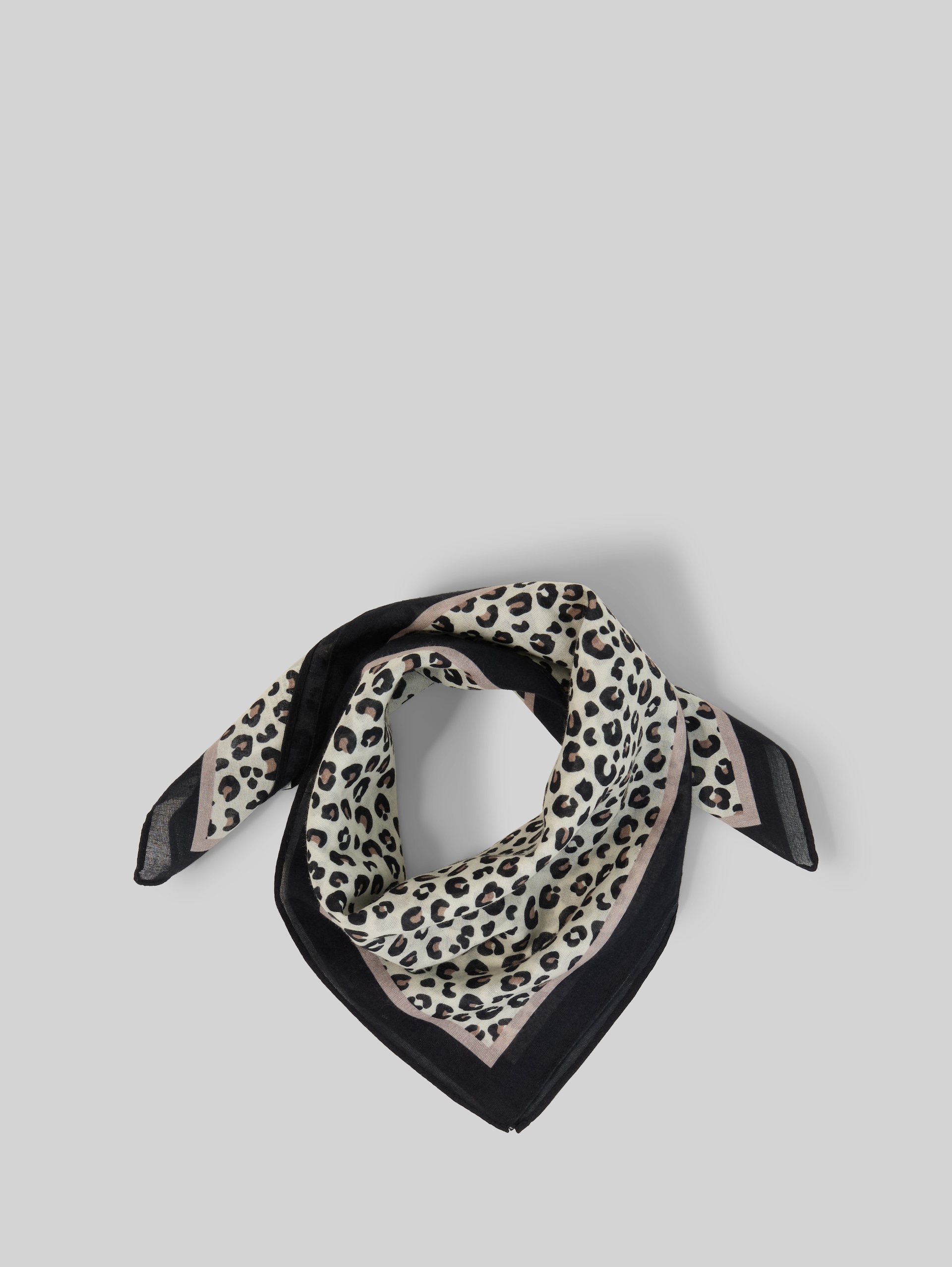 Bandana Halstuch mit Leo-Print - beige brown leo print - Vorder-Produkt-Ansicht