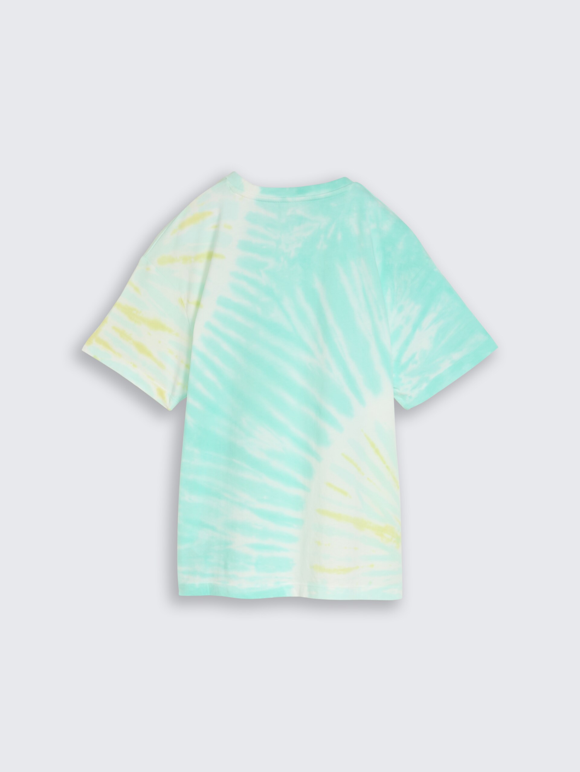 T-shirt oversize tie-dye - turquoise tie dye design