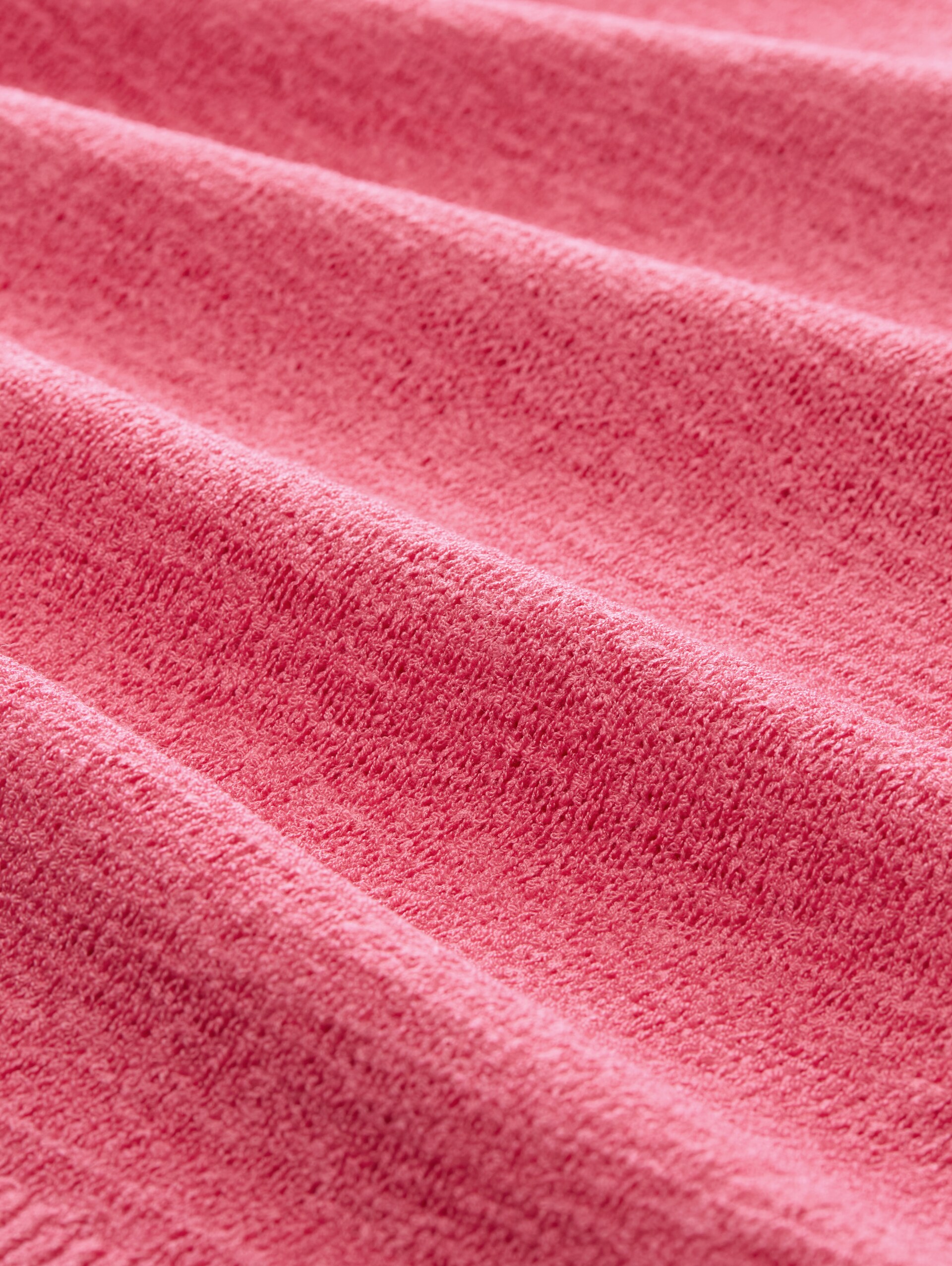 Relaxed fit gebreide top met V-hals - soft bright pink - Materiaalweergave