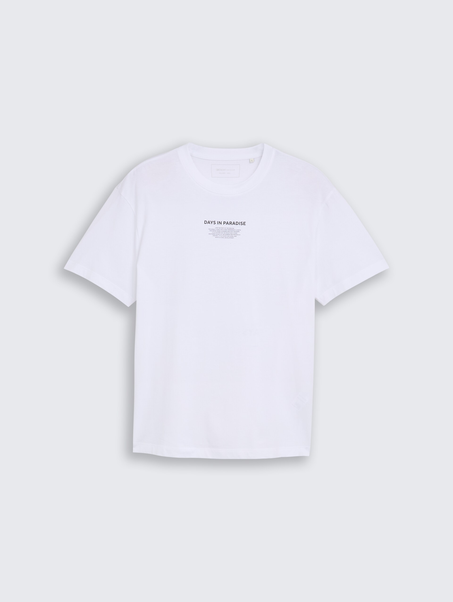 T-shirt met relaxte pasvorm en fotoprint - White - Product vooraanzicht